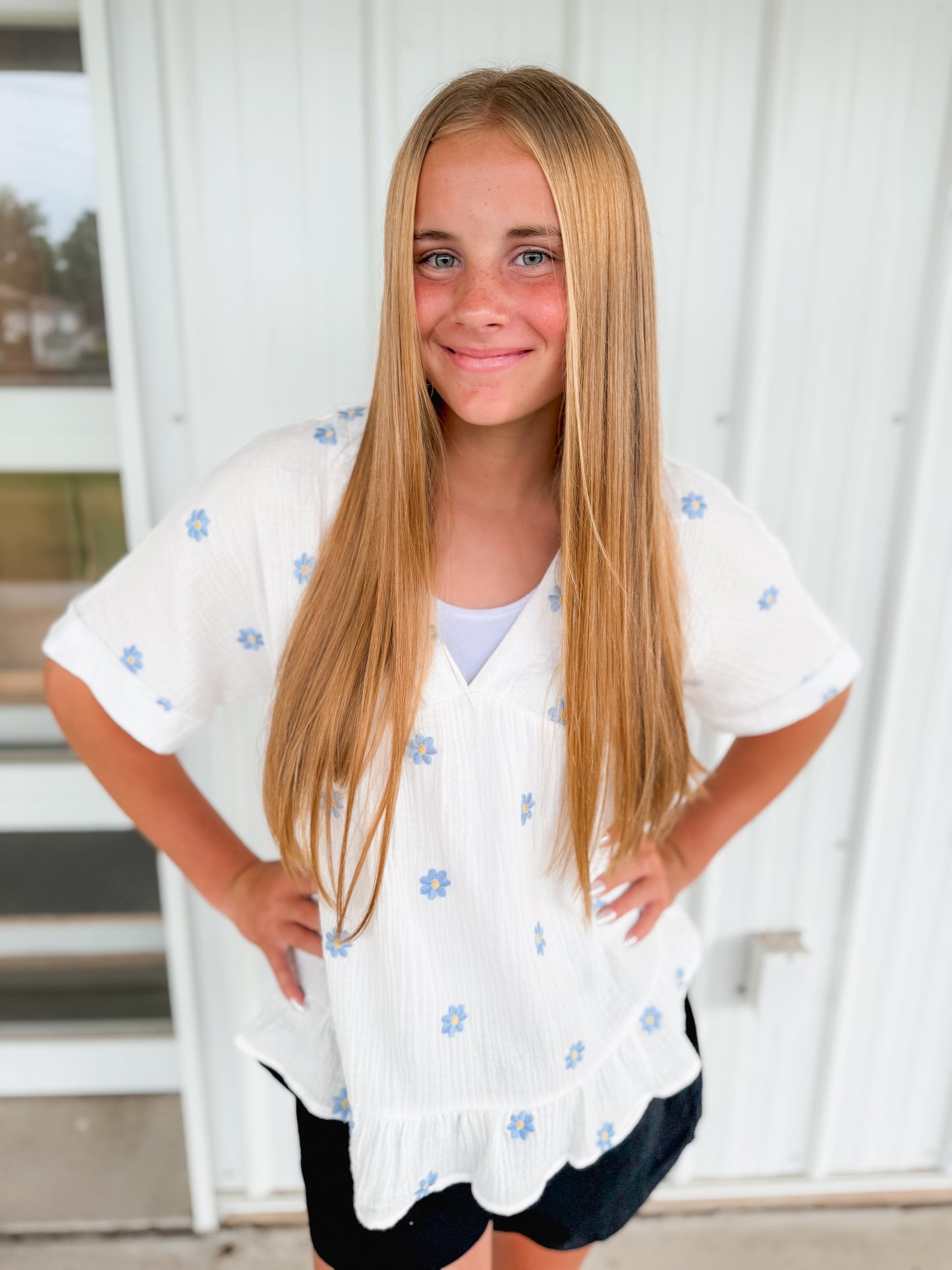 Floral Embroidered Blouse