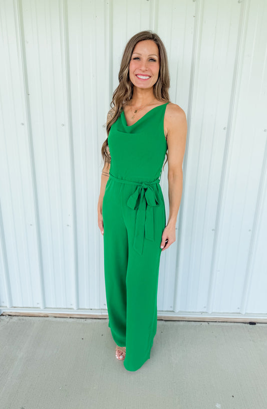 Cowl Neck Jumpsuit