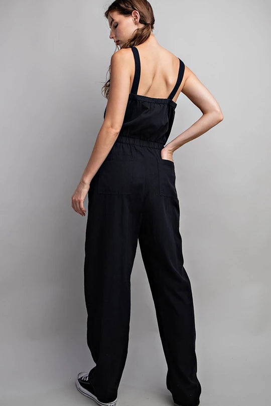 Button Down Jumpsuit