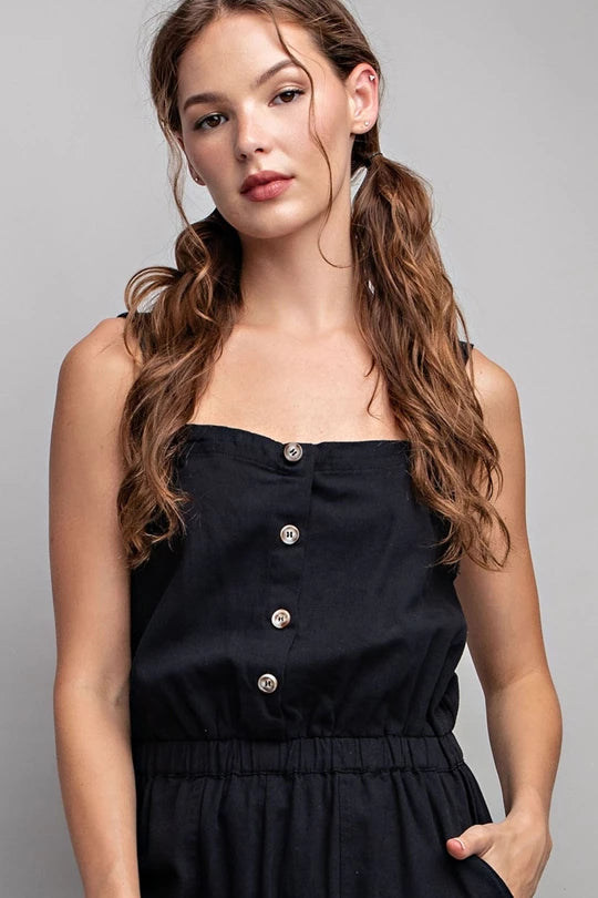 Button Down Jumpsuit