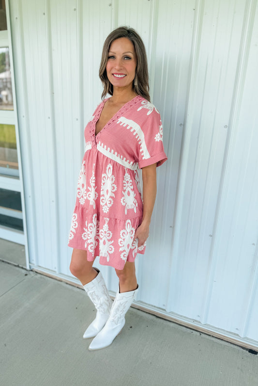 Woven Mini Dress