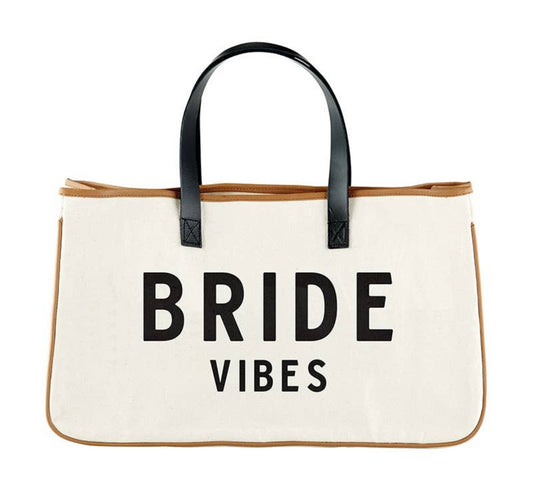 "Bride Vibes" Canvas Tote Bag