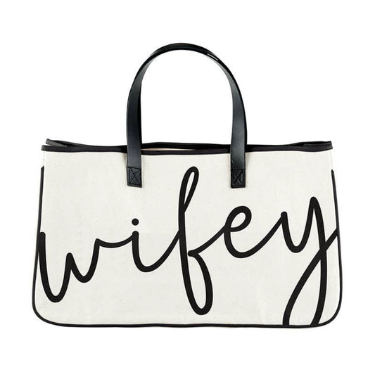 "Wifey" Canvas Tote Bag