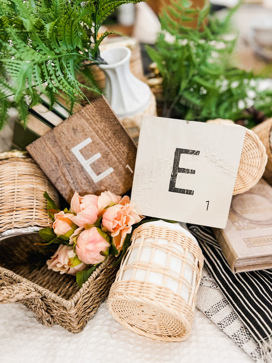 Scrabble Block Letter "E"