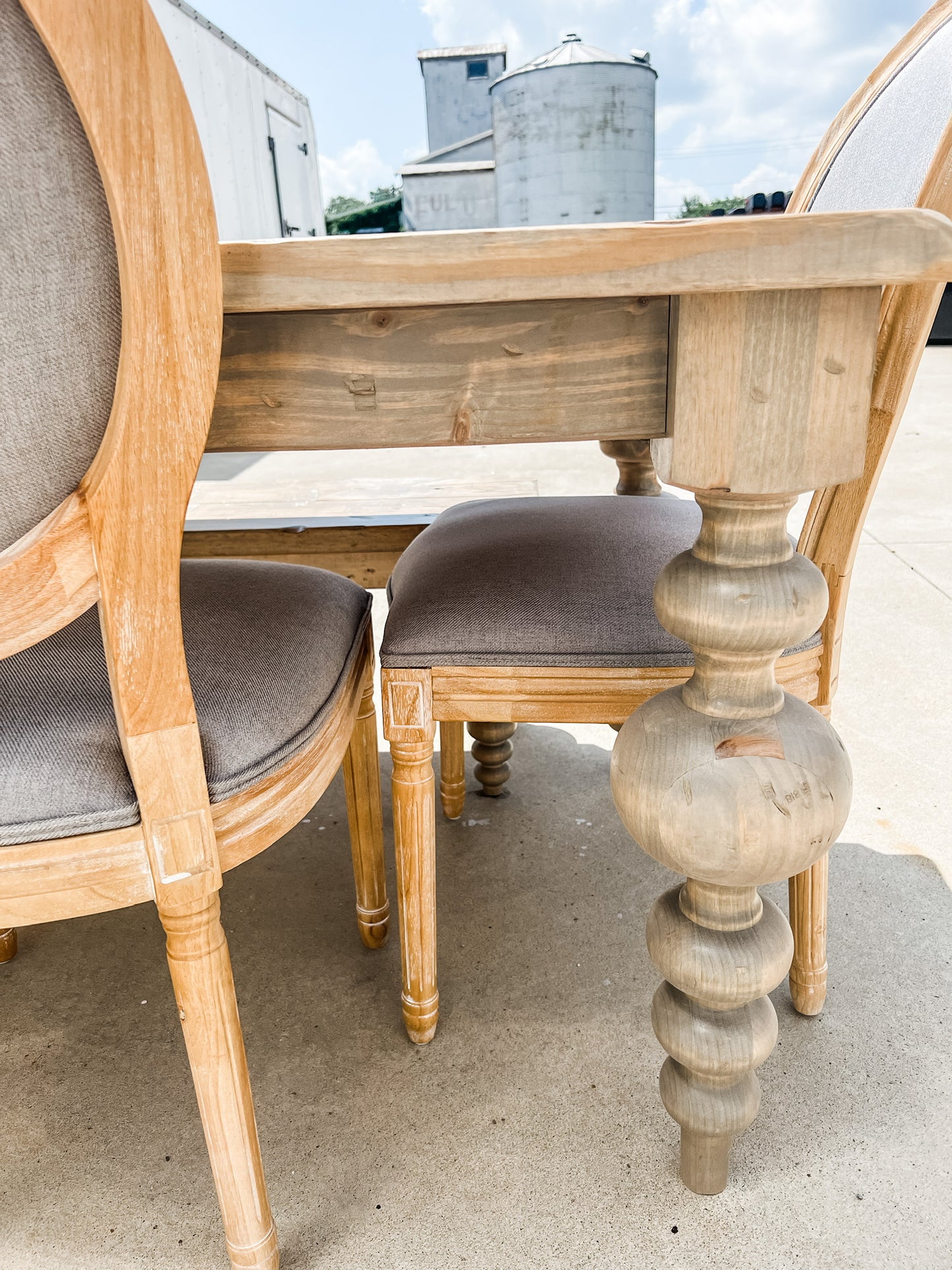 Modern Chunky Leg Table